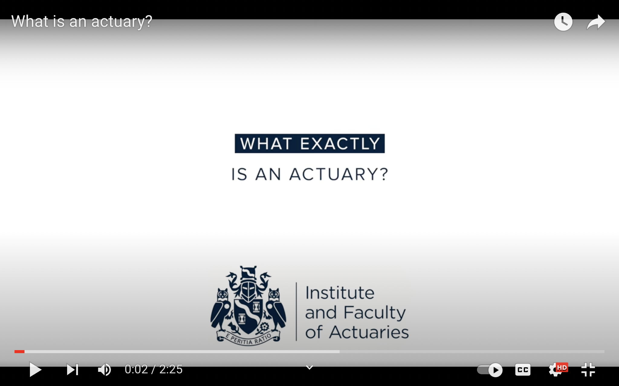 What is an actuary? Watch IFoA members explain!